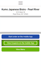 Mobile Screenshot of kumojapanesebistro.com